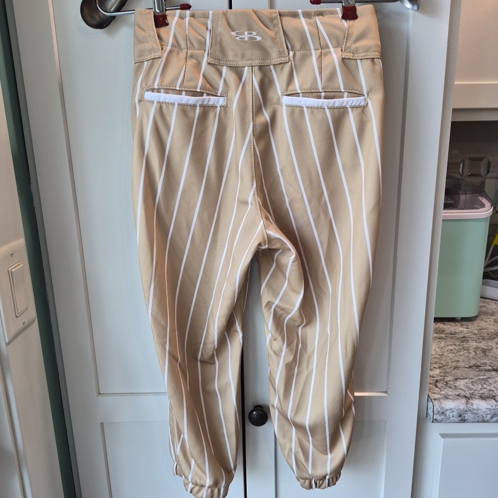 Nwot Boombah Gold W/ White Strips Softball Pants Sz 24 - Picture 4 of 6